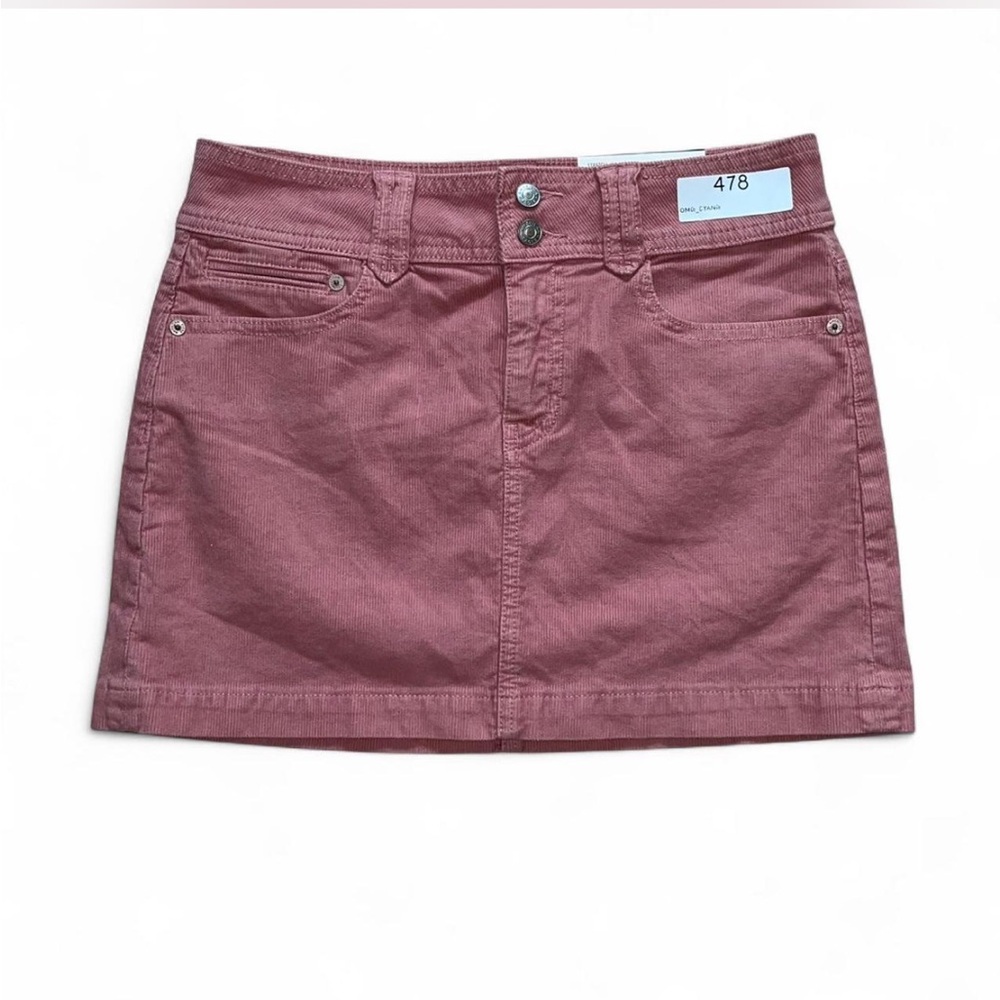 American Eagle Mauve Corduroy High Rise Mini Skirt Size 2 NWT Stretch